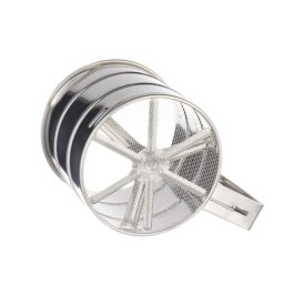 Cana cu sita pentru cernut faina,zahar pudra inox 250 gr