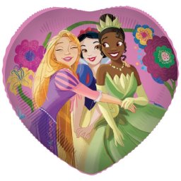 Balon Folie Inima 46cm Printese Disney, 94990