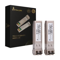 Pachet 2 Module SFP+ 10G Extralink 850NM 300M Multi Mode