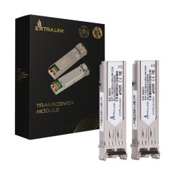 Pachet 2 Module SFP 1.25G Extralink 850NM 550M Multi Mode Dedicate Pentru HP/ARUBA