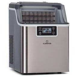 Klarstein Chios, aparat de făcut cuburi de gheață, 20 kg/24 h, Auto-Clean, rezervor de apă de 3,2 litri (ICE4-Chios-SS)