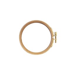 Gherghef de lemn cu surub, 4 inch/10.2 cm, pentru broderie, BabySnap