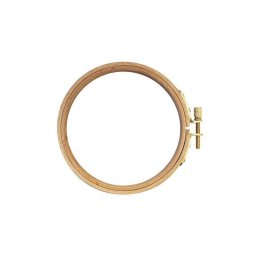 Gherghef de lemn cu surub, 5 inch/12.4 cm, pentru broderie, BabySnap