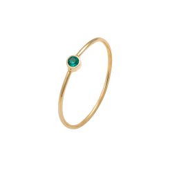 ELLI Inele auriu / verde smarald