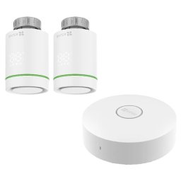 Kit Home Gateway Smart Home + 2 x Termostat inteligent, comunicare wireless ZigBee, EZVIZ CS-T55-A3-A(kit)