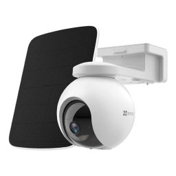 Camera IP Wireless EZVIZ de exterior cu baterie 10.400 mAh, PanTilt, rezolutie 2K+, Audio bidirectional, stocare eMMC 32GB, Panou Solar CS-HB8-2K+-PS(kit)