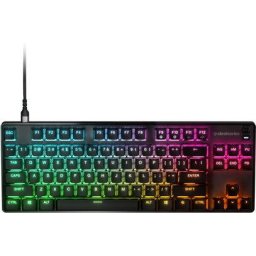 Tastatura Apex 9 TKL, Cu fir, USB, RGB, Layout US, Negru