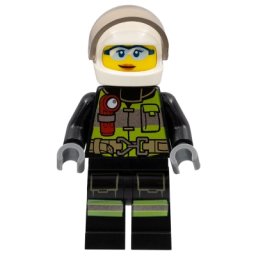 LEGO Minifigurine – Female Motorcycle Firefighter