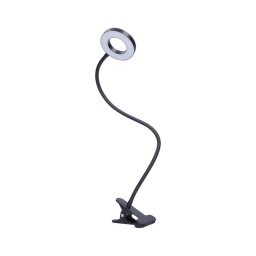 Lampa de birou cu clemă LED Solight WO66-B, reglabilă, 8W/230V, 3000/4000/5000K, negru