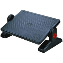 Suport pentru picioare, ergonomic, ajustabil (x2), 400x70x350mm, Q-Connect - negru