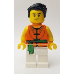 LEGO Minifigurine City – Dragon Boat Rower with Brushed Hair