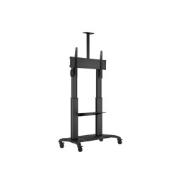 Stand TV mobil Multibrackets MB-6324, diagonala 60"-100", max. 90 kg, reglabil 1390-1740 mm, Negru, eligibil PNRAS/PNRR