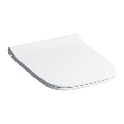 Capac WC, Geberit, Smyle Square, cu quick release și soft close, formă sandwich, alb, 500.688.01.1
