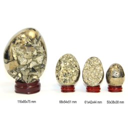 Ou din Pirita Druzica Minerala Naturala 50-116 x 38-85 x 35-75 mm - 1 Buc