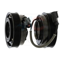 Set bobina, fulie si ambreiaj compresor AC HALLA HCC HS18 6PK 118mm Hyundai Santa Fe, Sonata, Tucson