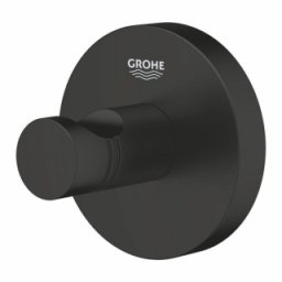 Cuier simplu Grohe Essentials, negru mat