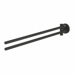 Suport prosop 2 brate Grohe Essentials, negru mat