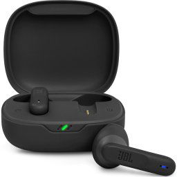 Casti audio in-ear JBL Wave 300TWS, True Wireless, Bluetooth, Deep Bass, IPX2, Touch Control, Dual Connect, Negru