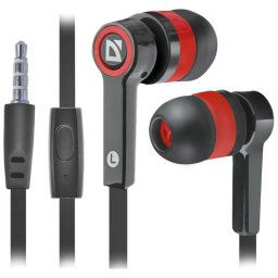 Casti Defender Pulse 420, negru/rosu