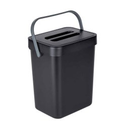 Cos de gunoi cu maner Tago 5 litri Wenko Black Outdoor Kitchen 55027100