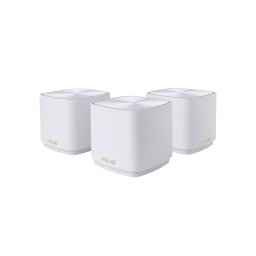 Sistem Wi-Fi Mesh ASUS ZenWiFi XD4 Plus (W-2-PK), AX1800, Dual-Band, acoperire 307m², Dual-Core CPU, 128MB/256MB Flash/RAM, Gigabit, AiProtection Classic, Traditional QoS, VPN server/client, IPTV, AiMesh, montare pe perete