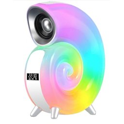 Boxa portabila cu lumini in forma de MELC ceas bluetooth KP 556