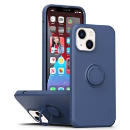 Husa iPhone 14 Plus 6.7 Ring Albastru Inchis