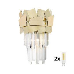 Aplică de cristal Brilagi MIRAGE 2xG9/42W/230V