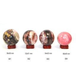 Sfera Opal Roz Druzy de Peru Mineral Natural 48-56 x 48-56 mm - 1 Buc