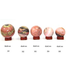 Sfera Opal Roz Druzy de Peru Mineral Natural 40-58 x 40-58 mm - 1 Buc