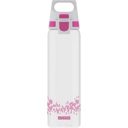 SIGG drinking bottle Total Clear One MyPlanet "Berry" 0.75L (transparent/berry, one-hand closure ONE)