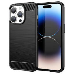 Husa Husa pentru Sony Xperia 10 VI - Techsuit Carbon Silicone - Black
