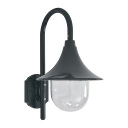 Lampa de perete de gradina E27, verde închis, 42 cm, aluminiu GartenMobel Dekor