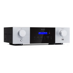 Auna AMP-4000 DAB, amplificator stereo Hifi, radio DAB+, USB, telecomandă, afișaj LED (AV2-DAB+AMP4000-SI)