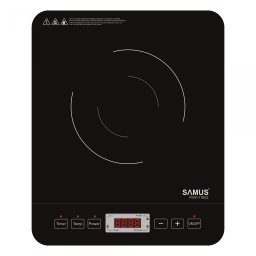 Plita electrica vitroceramica cu inductie Samus PSVFI-11BG2, 2000 W, Touch Control, Reglaj temperatura si putere in 8 trepte, Temporizator, Afisaj electronic, Negru