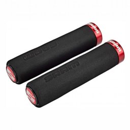 SRAM Locking Grips Foam, lungime 139mm, din spuma comfortabila, negru