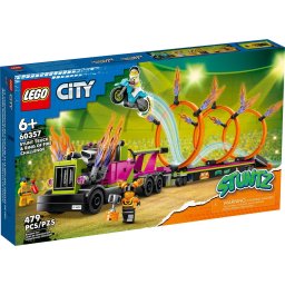 LEGO® City 60357 - Camion de cascadorie si provocarea cercurilor de foc