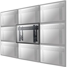 Suport perete Videowall individual pull-out Neomounts by Newstar, 32"-75", VESA 200x200~600x400, max load 50kg, profil 56-215mm, rotate +/-3°, micro-adjustment, lockable (lock not included), unul per monitor