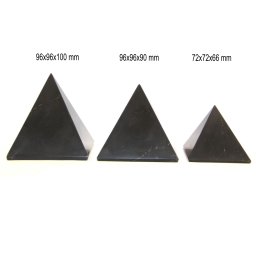 Piramida Onix Negru de Peru Mineral Natural - 72-96 x 72-96 x 66-100 mm - 1 Buc