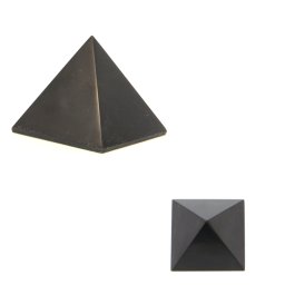 Piramida Onix Negru de Peru Mineral Natural - 59-60 x 59-60 x 55-59 mm - 1 Buc