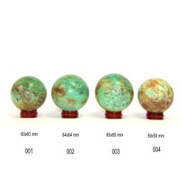 Sfera Turcoaz de Peru Mineral Natural 59-65 x 59-65 mm - 1 Buc