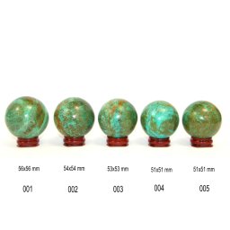 Sfera Turcoaz de Peru Mineral Natural 51-56 x 51-56 mm - 1 Buc