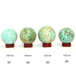Sfera Turcoaz de Peru Mineral Natural 51-57 x 51-57 mm - 1 Buc