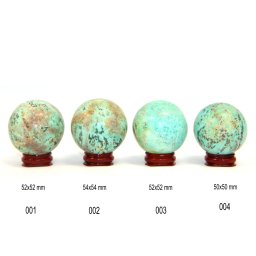 Sfera Turcoaz de Peru Mineral Natural 50-54 x 50-54 mm - 1 Buc