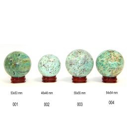 Sfera Turcoaz de Peru Mineral Natural 46-55 x 46-55 mm - 1 Buc