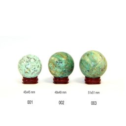 Sfera Turcoaz de Peru Mineral Natural 45-51 x 45-51 mm - 1 Buc