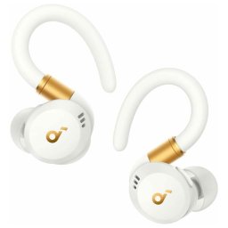 Casti True wireless Soundcore Sport X20, Tehnologie Noise Cancelling, Bluetooth 5.3, IP68, Deep Bass Alb
