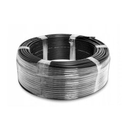 Microtub Direct Ingropabil 7/4 Negru Cu Fir De Tragere (300m)