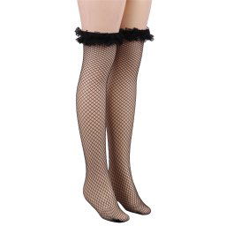 Eross ciorapi Lace Fishnet XS/L Black