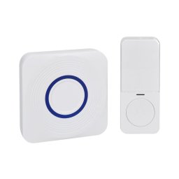 Sonerie fără fir pe baterii Solight 1L73 3xAAA IP56 alb